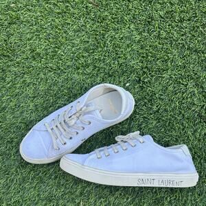 Saint Laurent white Malibu sneakers size 9.5